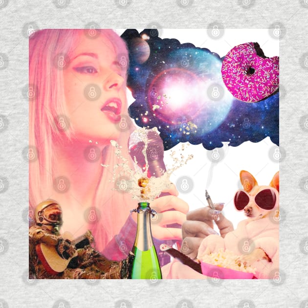 Cosmic Pop Diva: Singing Champagne in the Universe by Eventorizont